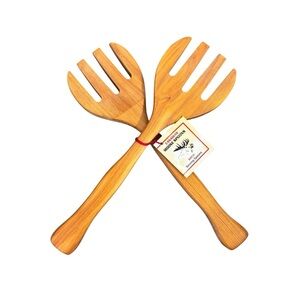 Vintage 90s Wooden Birch Canadian Moose Spoons